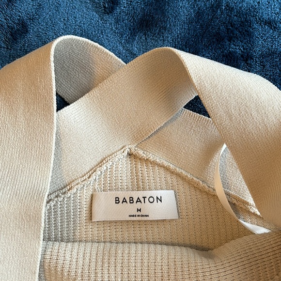 Aritzia Babaton Sculpt Knit Criss Cross Top - Picture 4 of 6